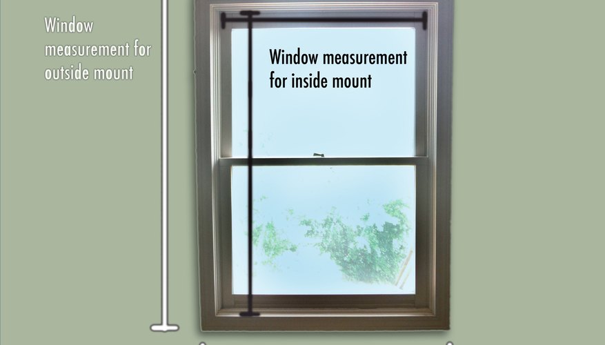 Measure the window before purchasing the roller shade. Measure the window before purchasing the roller shade.
