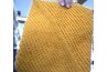 Large potholder showing edges joined together in middle seam