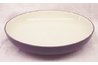 A low, flat serving bowl like this one is perfect for this seafood dish.
