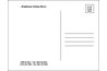 Post card back side template