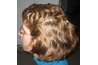 This woman decided just to use the hair on the top of her head. You can do this or add in more hair to incorporate your entire head.