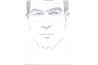 A set up for a portrait of Tommy Lee Jones with the darkest areas of the face filled in.
