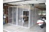 Booth in a garage