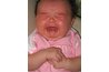 A fussy baby before being treated with gripe water