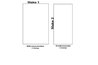 Cut three rectangles from fabric as shown in diagram.