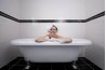Relaxation after a detox bath
