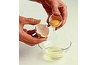 Separating an egg is very easy.