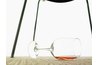Spilled wine glass