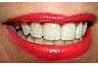 White teeth smile!