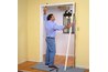This carpenter is doing a fine job of keeping the casing in one piece by working it slowly