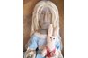 Alice and her White Rabbit have simple needlesculpted noses