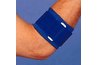 Wearing a brace slightly below elbow