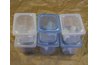 Plastic baby food jars are great for storage.