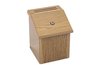 One example of a front flap with a lock. This can be any shape or angle.