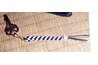 Make a 3 or 4 inch keychain in two colors
