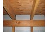 Ledger board on back wall