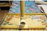 One of the feet with the 15 inch piece on top