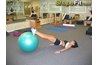 Hamstring stretch with an exercise ball