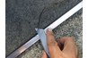 Trim edges of screen.