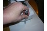 Tracing sewing machine for template