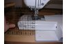Height of the sewing machine just in front of the needle.