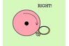 The wheel passes across the setting without snagging.