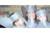 All set to go to the fall festival in our easy, homemade, elephant costumes!