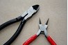 wire cutters and needle-nose pliers
