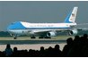 Air Force One on the runway.