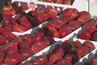 Strawberries peak from April to July.