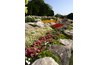 Retaining walls are good ways of planting along a sloped landscape.