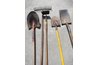 Shovels, hoes and rakes can be used to build grades in small areas.