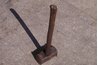 A sledge hammer can crush the sandstone to the size you desire.