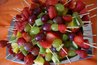 Skewered fruit makes for elegant, light and healthy party finger food.