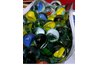 Marbles make interesting designs in your tie-dyed fabric.