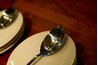Buy small plates to use for dinner or use salad plates.