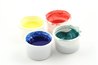 Mix the acrylic paint and textile medium well.