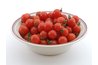 Cherry tomatoes are small and round.