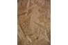 Oriented strand board is made up of larger wood particles than hard board and is generally considered more durable.