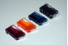 Printers contain cartridges with different colors of ink.
