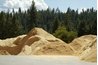 Hard Board is primarily made from sawdust, a common byproduct of construction and manufacturing.
