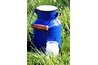 An example of an antique milk pail.