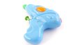 This toy was cast from a two-part mold. A seam can be seen running down the back.