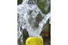A hose is the most effective method of rinsing.