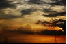 Clouds block sunlight.