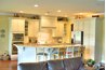 Some kitchen islands double as eating space.