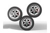 Configure the pipe cleaners to look like a six-spoke hubcap.