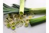 The best way to wash leeks is to submerge them in water -- this helps get all the dirt out.