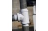 PTFE tape is wrapped around pipe threads to make better fittings.