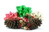 You can decorate scented pine cones to make holiday gifts.